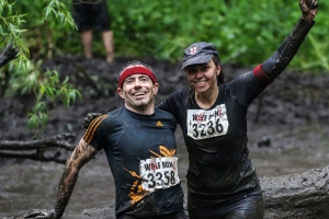 Tess Bowen and her brother Mat taking on the Wolf Run
